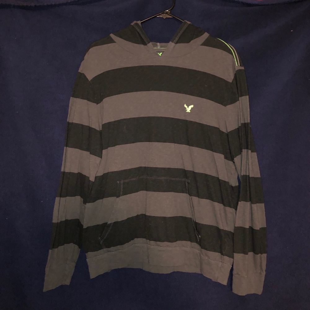 American Eagle Hooded Long Sleeve T-Shirt